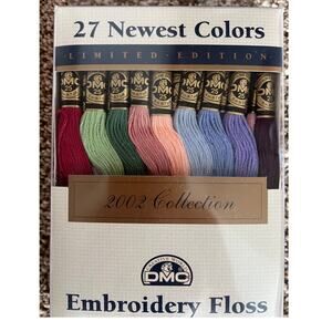 DMC Embroidery Floss 27 Assorted colors 2002 Collection, NEW in PACKAGE